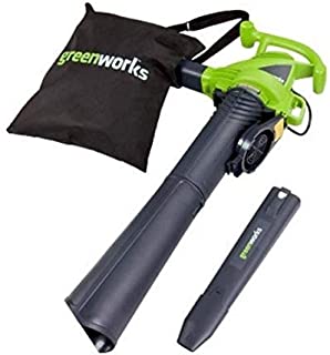 Greenworks 12 Amp 2 Speed 230 MPH Electric Leaf Blower/Vacuum, 24022