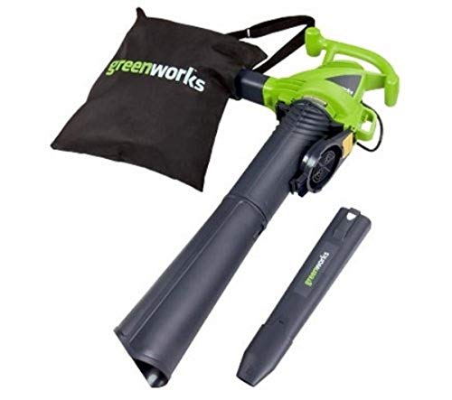 Greenworks 12 Amp 2 Speed 230 MPH Electric Leaf Blower/Vacuum, 24022