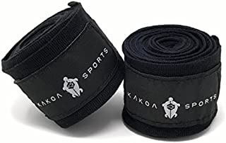 Kakoa Sports Black Hand Wraps for Boxing Gloves Heavy Bag Wrist Wraps Mexican Style Stretchy Elastic Perfect for Boxing, Kickboxing, Muay Thai Handwraps, MMA Hand Wraps or Gym. for Men Women Or Kids