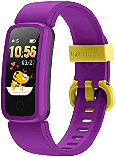 BIGGERFIVE Fitness Tracker Watch for Kids Girls Boys Teens, Activity Tracker, Pedometer, Heart Rate Sleep Monitor, IP68 Waterproof Calorie Step Counter Watch with Alarm Clock, Great Kids Gift