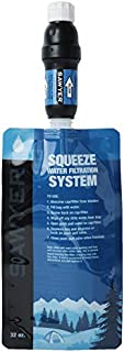 Sawyer Products SP129 Squeeze Water Filtration System w/ Two Pouches,Black/Blue