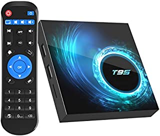 [2020 Upgrade] Android 10.0 TV Box, T95 Android Box 4GB RAM 32GB ROM Allwinner H616 Quad-core Smart Android TV Box 64bit, Support 2.4G/5.0G Dual WiFi 6K Utral HD / 3D / H.265 with Bluetooth 5.0