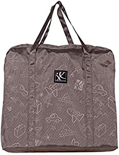 J.L. Childress DELUXE Booster Go-Go Travel Bag for Backless Booster Seats, Infant Seats & Micro-Folding Strollers, Grey