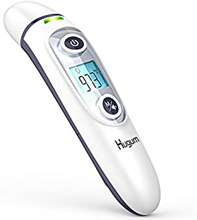 Medical Forehead and Ear Thermometer for Baby, Kids and Adults - Infrared Digital Thermometer with Fever Indicator