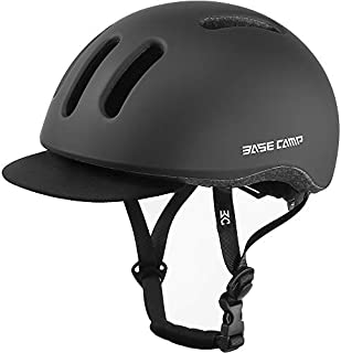 BASE CAMP Adult Bike Helmet with Removable Visor for Urban Commuter Adjustable M Size