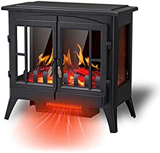 R.W.FLAME Electric Fireplace Infrared Stove Heater, 23