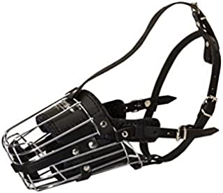 Metal Cage Dog Muzzle for Training and Walking for Belgian Malinois and Similar