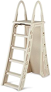 Confer Plastics A-Frame 7200 Above Ground Adjustable Pool Roll-Guard Safety Ladder