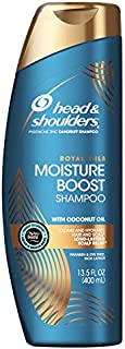 Head and Shoulders Shampoo, Moisture Renewal, Anti Dandruff Treatment and Scalp Care, Royal Oils Collection with Coconut Oil, for Natural and Curly Hair, 13.5 fl oz