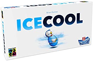 ICECOOL - A Fast & Fun Penguin Flicking Board Game (BGP5168), Age 6 and up, 2-4 Players, 20 Min Play Time, Award Winning Family Game by Brain Games, First Flicking Game with Pieces that Curve & Jump