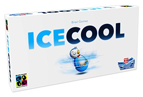 ICECOOL - A Fast & Fun Penguin Flicking Board Game (BGP5168), Age 6 and up, 2-4 Players, 20 Min Play Time, Award Winning Family Game by Brain Games, First Flicking Game with Pieces that Curve & Jump