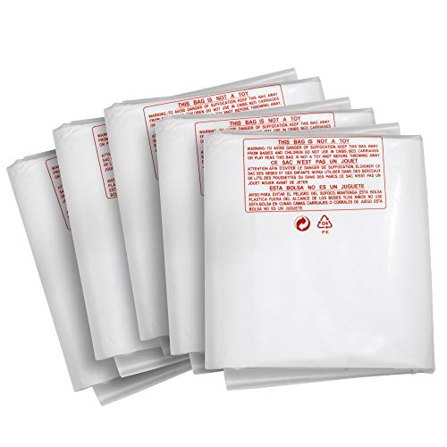 Clear Plastic Dust Collector Replacement Bag 5 Pack 20