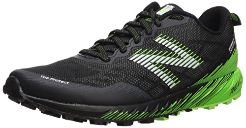 New Balance Men's Summit Unknown V1 Trail Running Shoe, Black/Lime, 8.5 Wide