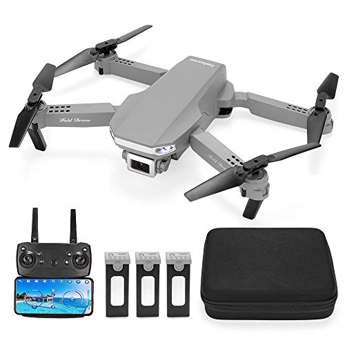 Behorse FPV RC Drone with 1080P HD Camera for Beginners & Adults, Foldable Drone with WiFi Live Video,One Key Take Off, 3D Flips, with Extra 2 Batteries and Carrying Case