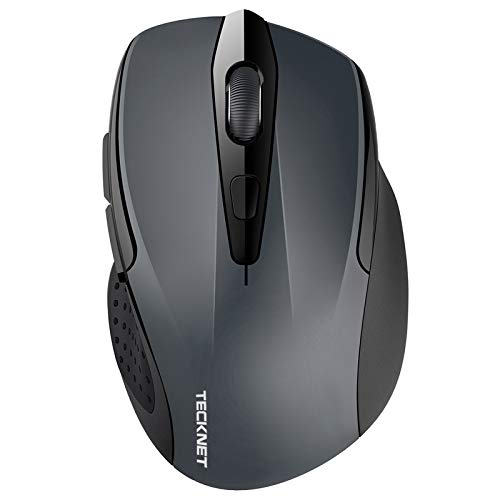 TeckNet 2600DPI Bluetooth Wireless Mouse, 12 Months Battery Life with Battery Indicator, 2600/2000/1600/1200/800DPI