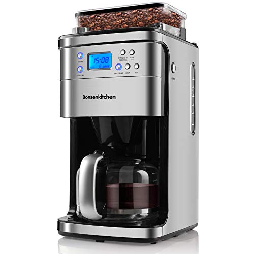 10 Cup Programmable Coffee Maker e With Burr Conical Grinder, Grind & Brew Coffee Machine, 50 Oz Capacity Coffeemaker Carafe Built In Coffee Beans Grinder/ Bold Function/ For Home & Kitchen-BZ-US-CM8005-NEW lisitng