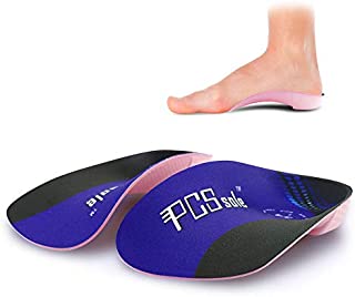 Pcssoles 3/4 Orthotics Shoe Insoles High Arch Supports Shoe Insoles for Plantar Fasciitis, Flat Feet, Over-Pronation, Relief Heel Spur Pain  (L:Men6.5-8.5/Women7.5-9.5)