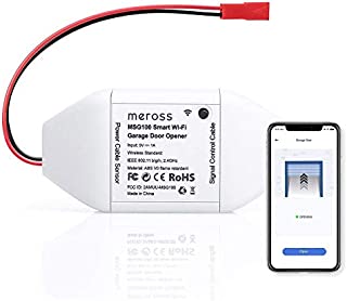 meross Smart Wi-Fi Garage Door Opener Remote, APP Control, Compatible With Alexa, Google Assistant and IFTTT, No Hub Needed