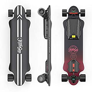 Teamgee H20 Longboards with Remote Electric Skateboard Designed for Teens and Adults, 26 PMH Top Speed, Hub Motors 2x540W, 18 Miles Range, 4 Speed Adjustment (7.5Ah)
