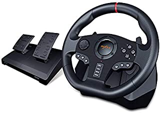 PXN V900 PC Gaming Racing Steering Wheel, Universal Usb Car Sim 270/900 degree Race Steering Wheel with Pedals for PS3, PS4, Xbox One/Xbox Series S&X, Nintendo Switch