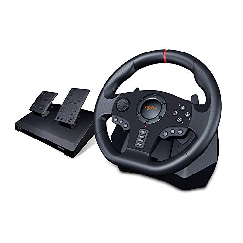 PXN V900 PC Gaming Racing Steering Wheel, Universal Usb Car Sim 270/900 degree Race Steering Wheel with Pedals for PS3, PS4, Xbox One/Xbox Series S&X, Nintendo Switch