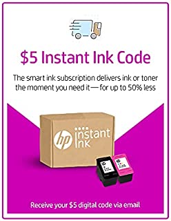 HP Instant Ink - $5 Prepaid Code - Ink Delivery Service for HP 62, HP 63, HP 64, HP 65, HP 902, HP 906, HP 950, HP 951, HP 952, HP 956