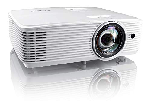 Optoma EH412ST Short Throw 1080P HDR Professional Projector | Super Bright 4000 Lumens | Business Presentations, Classrooms, or Meeting Rooms | 15,000 hour lamp life | Speaker Built In (Renewed)