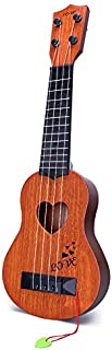 YEZI Kids Toy Classical Ukulele Guitar Musical Instrument, Brown (Brown)