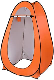 XIAO-XIN 1-2 Person Portable Pop Up Toilet Shower Tent Changing Room Dressing Tent Camping Shelter Orange