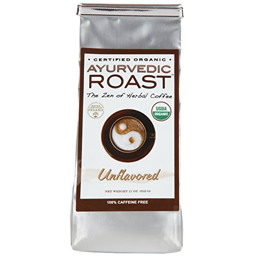 Ayurvedic Roast - Top Caffeine Free Certified Organic Coffee Substitute - Natural Grain Beverage and Herbal Blend that is a Great Non Acidic Coffee Alternative