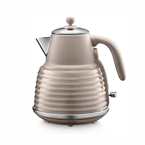 Classic European Style Electric Kettle, 1.5L Stainless Steel Kettle, Fast Heating, with Imported Thermostat Equipment.