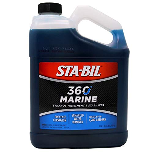 STA-BIL (22250) 360 Marine Ethanol Treatment and Fuel Stabilizer - Prevents Corrosion - Helps Clean Fuel System For Improved In-Season Performance -Treats Up To 1,280 Gallons, 1 Gallon, Gold