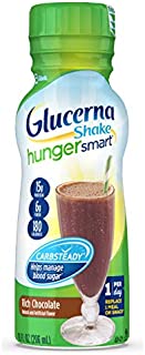 Glucerna Hunger Smart, Diabetes Nutritional Shake, To Help Manage Blood Sugar, Rich Chocolate, 10 Fl Oz, 24 Count