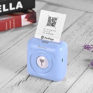 KETOPro Mini Sticker Printer- Bluetooth Thermal Sticker Printer for iPhone for Android Phone,for Instantly Print Fun,Small Life Assistant,Gifts for Women for Kids,with 6 Paper Rolls (Blue)