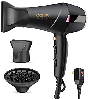 Hair Dryer, Blow Dryer with Diffuser for Long Thick Curly Hair, 1875W Powerful Fast Drying Professional Ionic Salon Hairdryers, AC Motor Hair Blow Dryer, Suitable for Men and Women