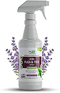 mdxconcepts Organic Flea and Tick Control Spray for Dogs - Made in USA - Peppermint Oil Flea Treatment for Dogs Flea Repellent 100% Natural Essential Oils  Flea Killer - Safe to Use 16 oz