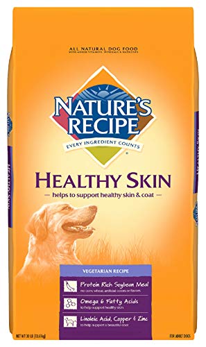 Nature's Recipe Healthy Skin Dry Dog Food, Vegetarian Recipe, 30 Pounds