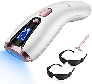 At-Home Hair Removal for Women & Men, Upgraded to 999,999 Flashes Laser Hair Removal, Permanent Painless Hair Removal Device for Facial Whole Body