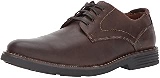 Dockers Mens Parkway Leather Dress Casual Oxford Shoe with NeverWet, Dark Brown, 8.5 W