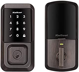 Kwikset 99390-002 Halo Wi-Fi Smart Lock Keyless Entry Electronic Touchscreen Deadbolt Featuring SmartKey Security, Venetian Bronze