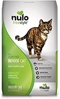 Nulo Indoor Grain Free Dry Cat Food With Bc30 Probiotic (Duck & Lentils Recipe, 12Lb Bag)