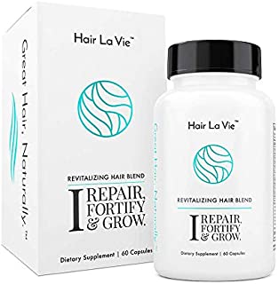 Hair La Vie Revitalizing Blend Hair Vitamins with Biotin, Collagen and Saw Palmetto for Fast Hair Growth for Women and Men