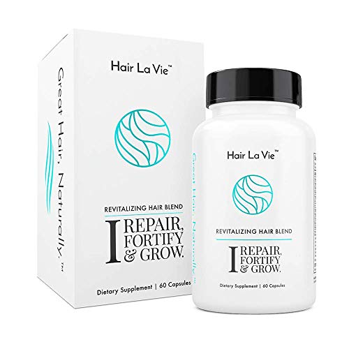 Hair La Vie Revitalizing Blend Hair Vitamins with Biotin, Collagen and Saw Palmetto for Fast Hair Growth for Women and Men