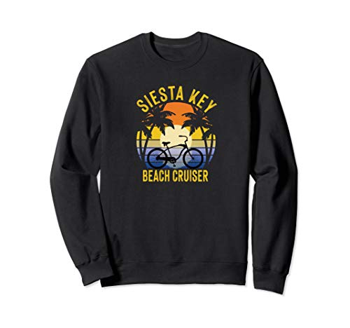 Siesta Key Beach Cruiser Florida Gulf Coast Vacation Bike Sweatshirt