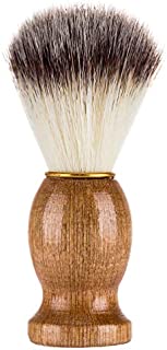 Wooden Handle Shaving Brush Handmade Hair Salon Tool for Men Personal and Professional Shaving (1 Pcs)