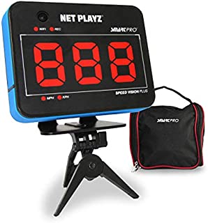 NETPLAYZ Speed Radar/Video-Record Sensor - Sports Gifts, Equipment & Gear (Baseball Pitching, Soccer Football Shooting, Golf Bat Swing) Radar Guns, Speed Tracker, NIS171132020, Blue