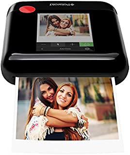 Polaroid WiFi Wireless 3x4 Portable Mobile Photo Printer (Black) with LCD Touch Screen, Compatible w/ iOS & Android