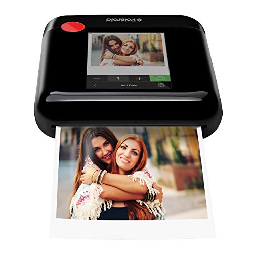 Polaroid WiFi Wireless 3x4 Portable Mobile Photo Printer (Black) with LCD Touch Screen, Compatible w/ iOS & Android