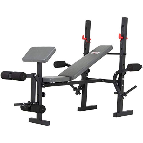 Body Champ Standard Weight Bench, Exercise and Weightlifting Bench, Adjustable Incline Seat