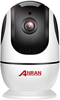 Wireless Security Camera 1080p, Home Smart WiFi Camera Indoor 360 Degree Pan/Tilt/for Pet,Elder,Baby Monitor with Panoramic View Night Vision,Two-Way Audio,Motion Detection,2.4G WiFi No TF Card ANRAN